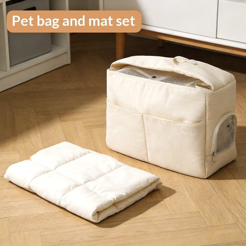 Portable Pet Carrier For Outdoor Travel Comfort