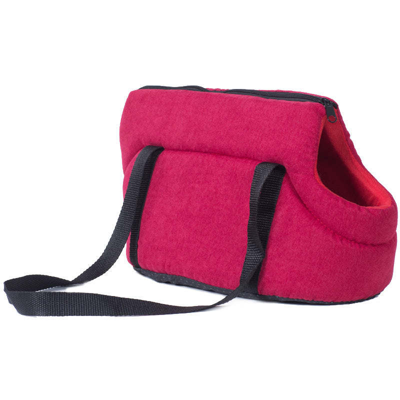 Foldable Breathable Pet Carrier Bag For Travel And Transport