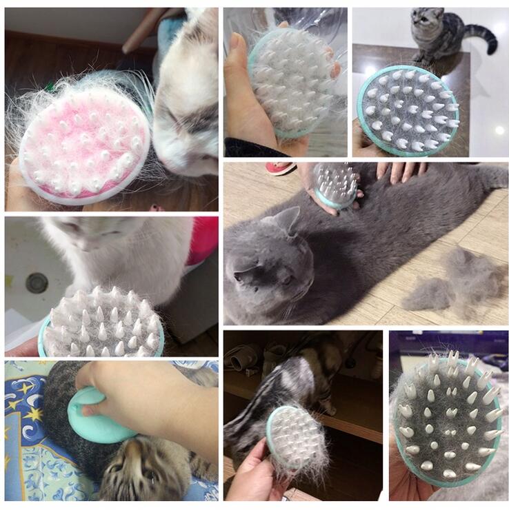 Comfortable Pet Massage Bath Brush Grooming Tool