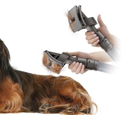 Pet Grooming Brush Vacuum Attachment For Hair Removal Tool