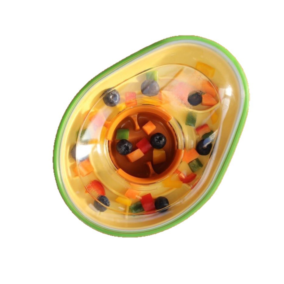 Anti-Tumble Avocado Shape Pet Feeding Bowl