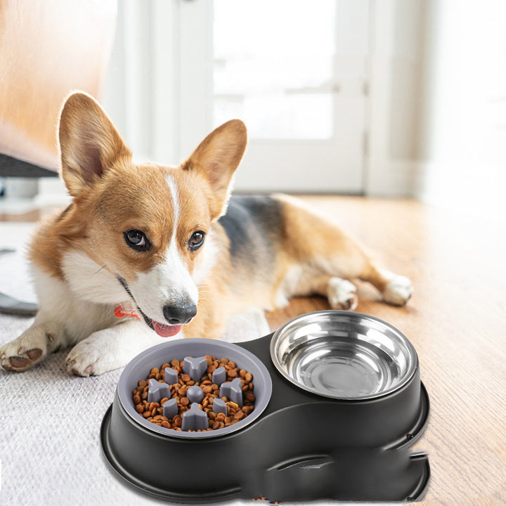 Removable Slow Feeding Pet Bowl For Controlled Eating