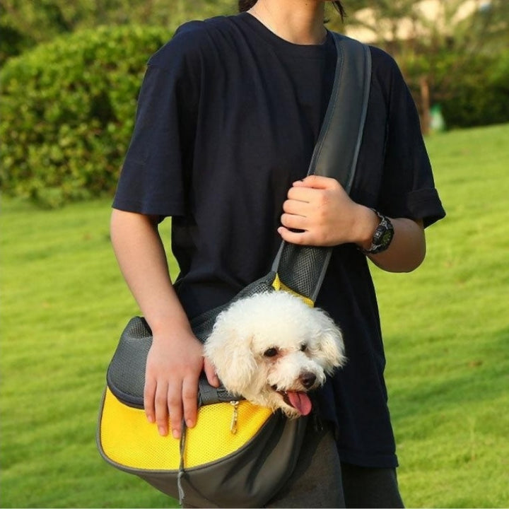 Outdoor Mesh Pet Carrier Shoulder Bag For Travel Comfort