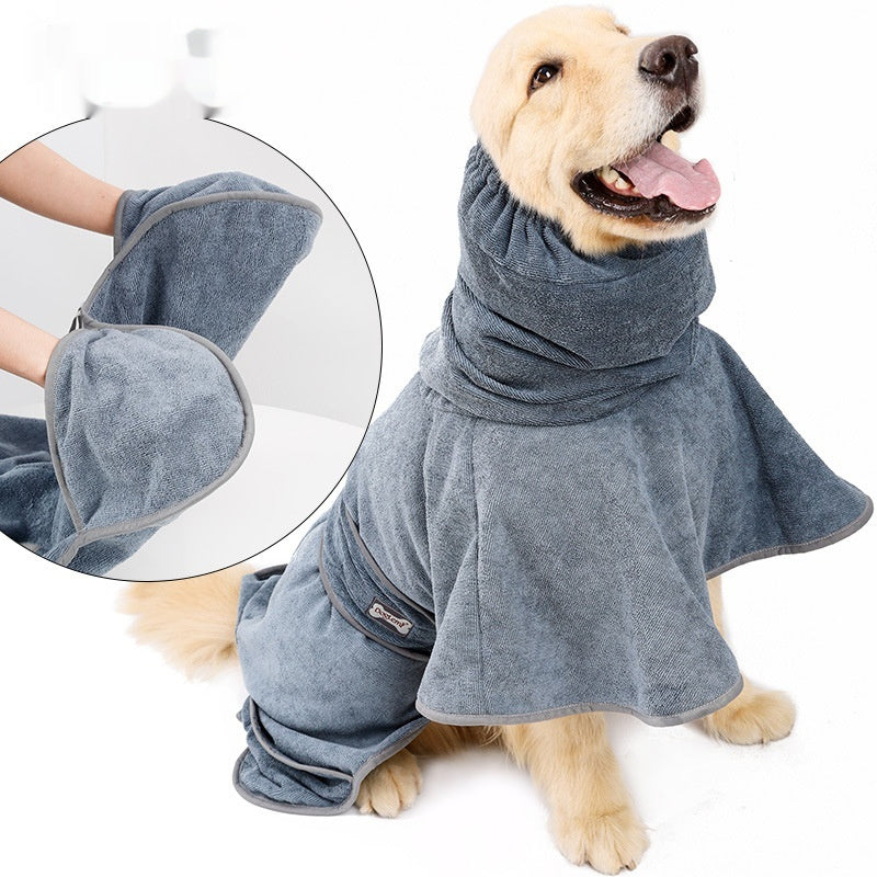 Absorbent Pet Bath Towel For Quick Drying And Grooming