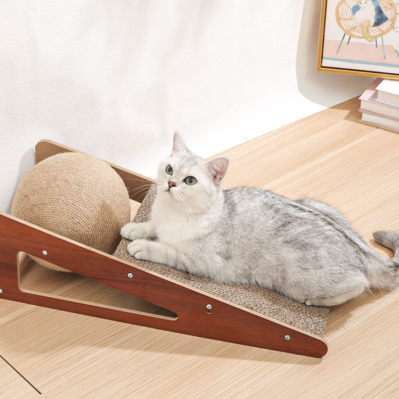 Corrugated Paper Pet Scratching Board Interactive Play Toy