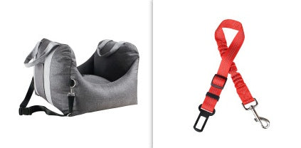 Waterproof Pet Car Seat Carrier With Breathable Mesh Design