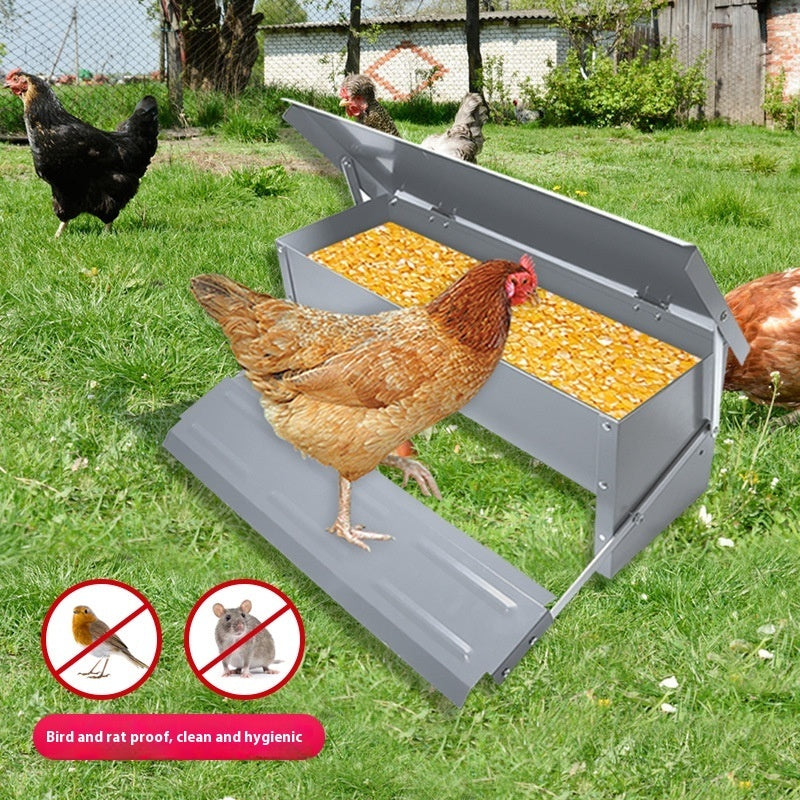 Automatic Pedal Poultry Feeding Trough