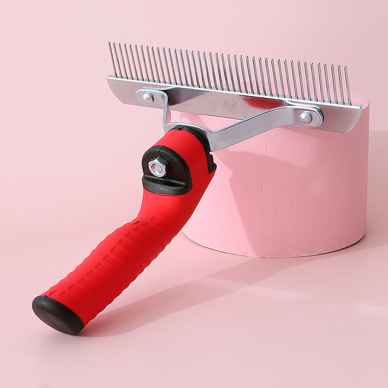 Extra-Large Pet Rake Comb For Deshedding Grooming Tool