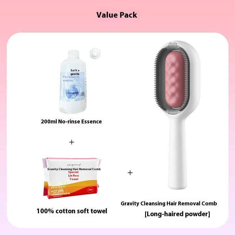 Pet Grooming Dematting Brush For Hair Removal And Cleaning Tool