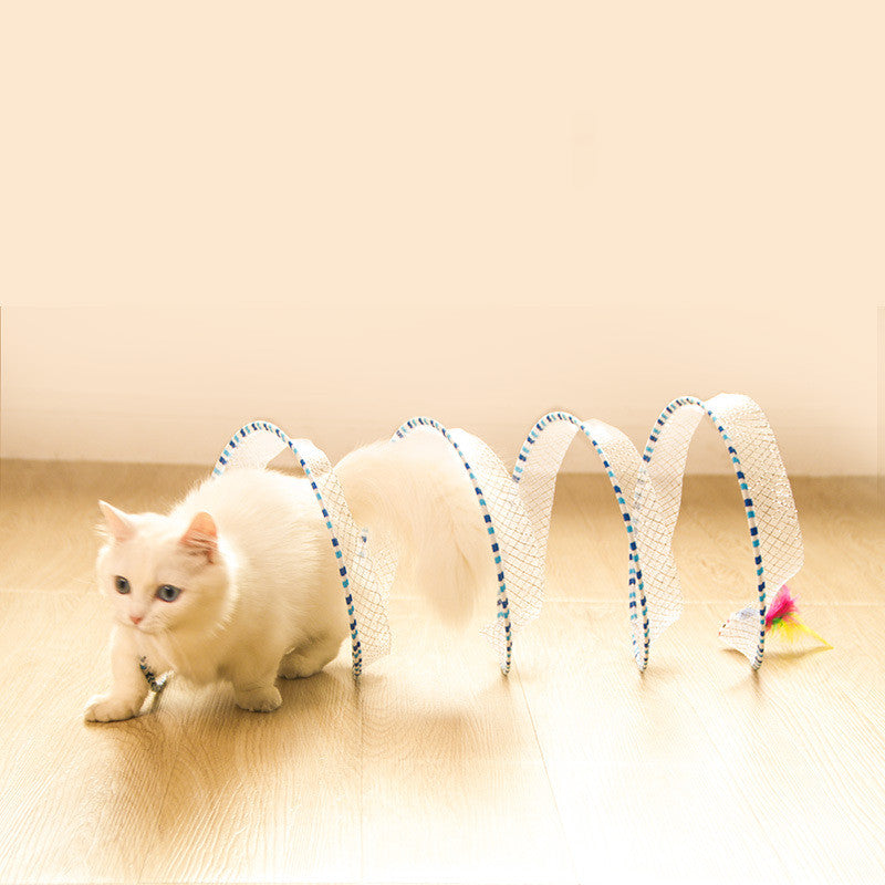 Foldable Pet Tunnel Storage Bag Interactive Play Toy