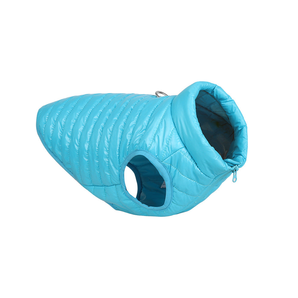 Autumn Winter Nylon Zipper Warm Pet Jacket