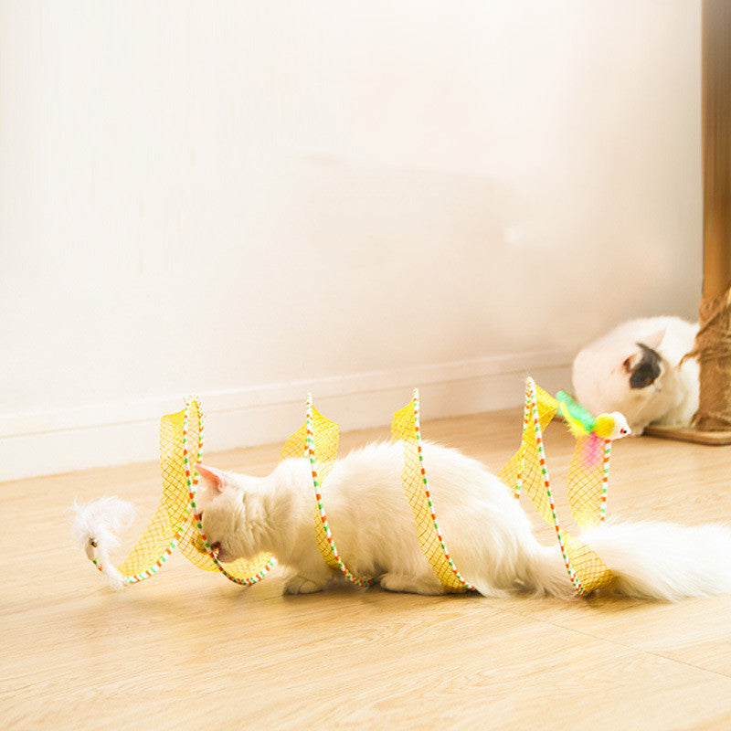 Foldable Pet Tunnel Storage Bag Interactive Play Toy