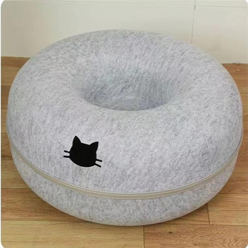 Comfortable Round Tunnel Style Pet Bed