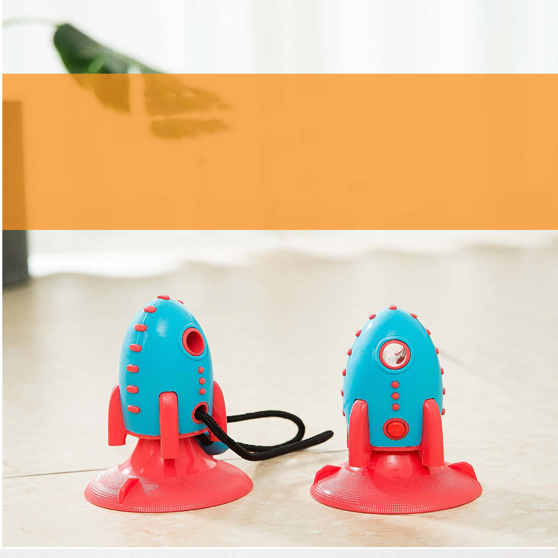 Rocket Shaped Treat Dispensing Bite Resistant Pet Toy