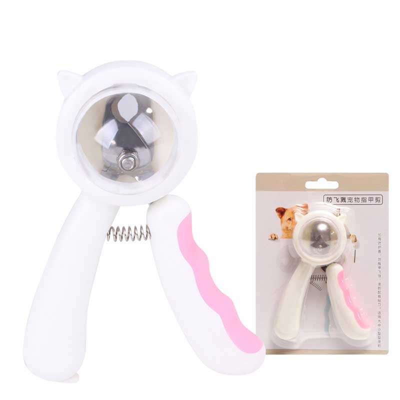 Splash-Proof Pet Nail Scissors For Safe Grooming