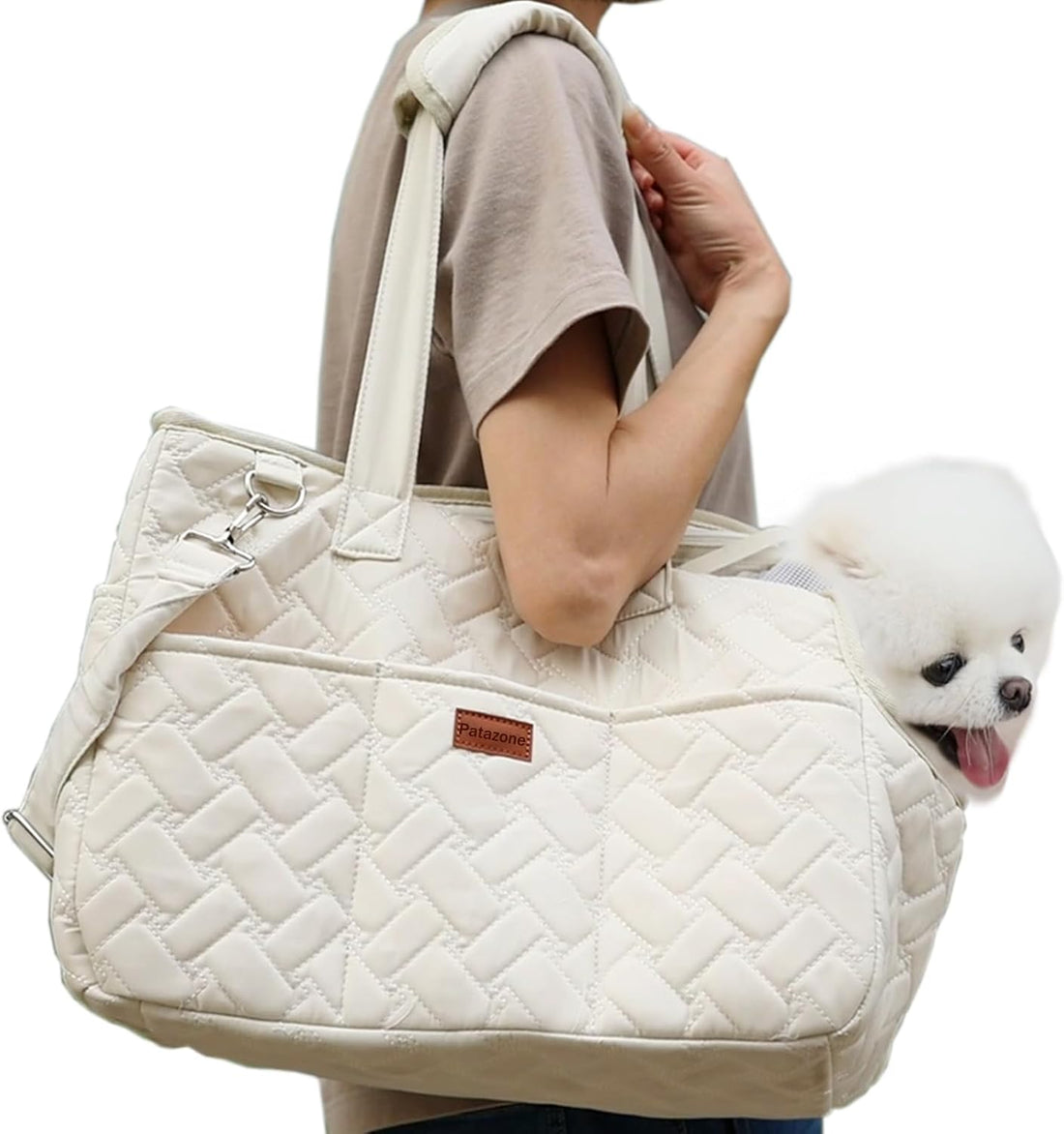 Breathable Mesh Multi Pocket Pet Carrier Tote Bag