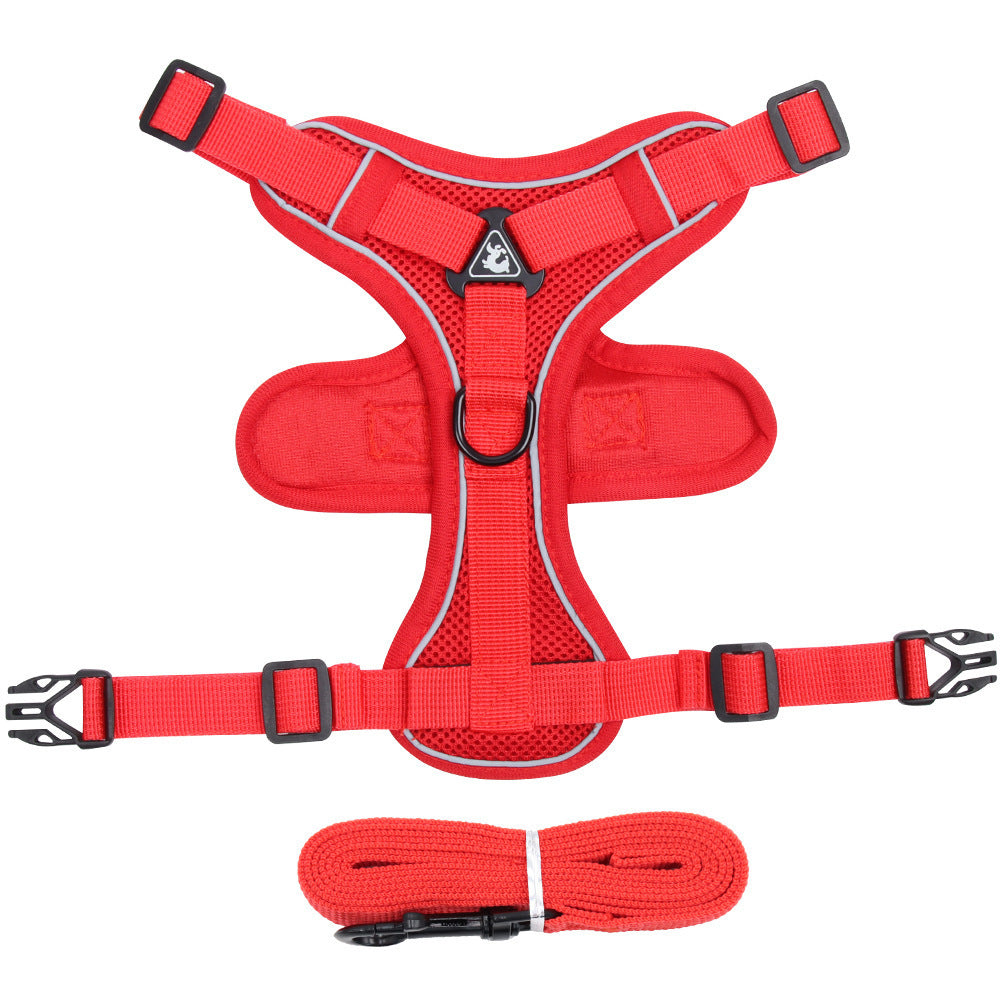 Pet Chest Harness Vest With Leash For Secure Control