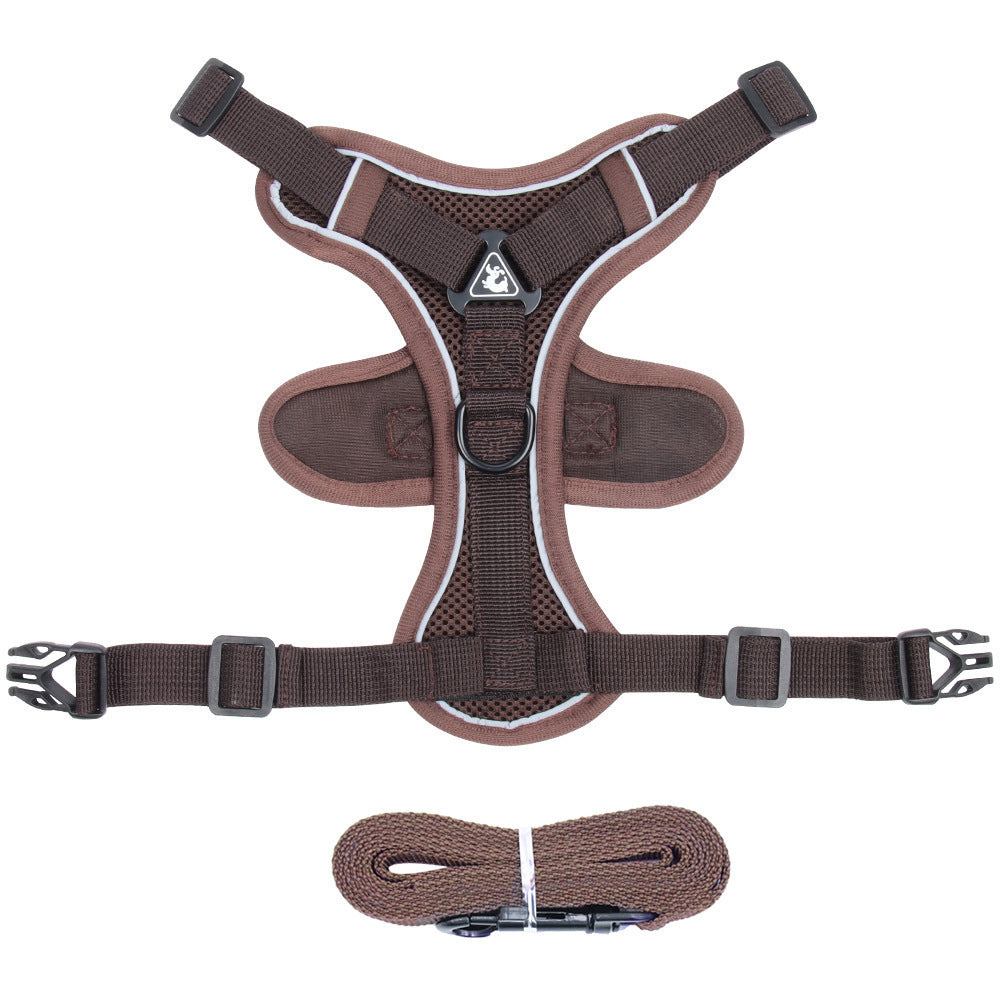 Pet Chest Harness Vest With Leash For Secure Control