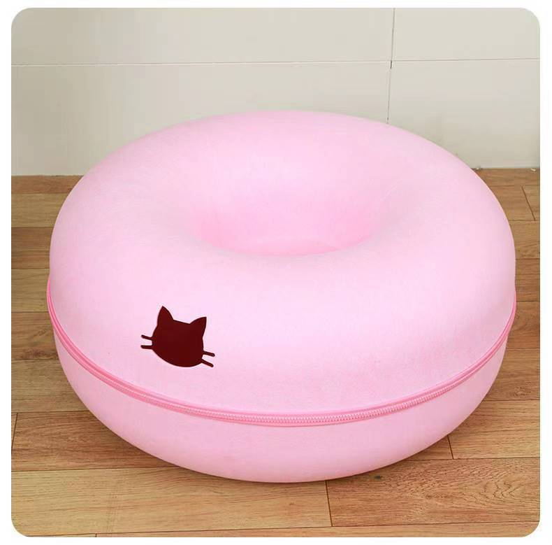 Comfortable Round Tunnel Style Pet Bed