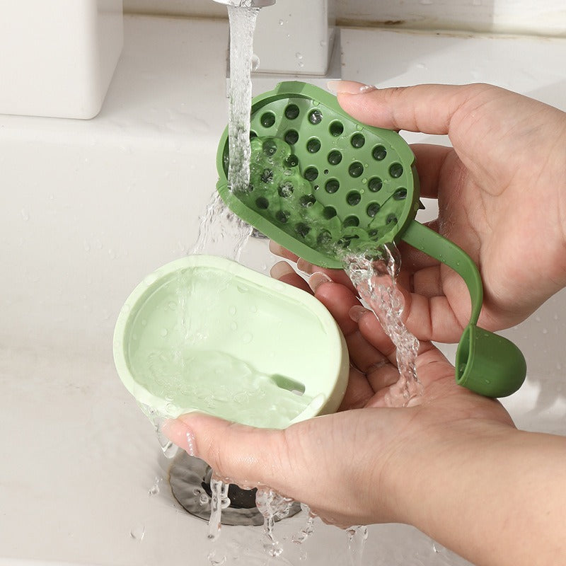 Soft Gel Shampoo Massage Bath Pet Brush