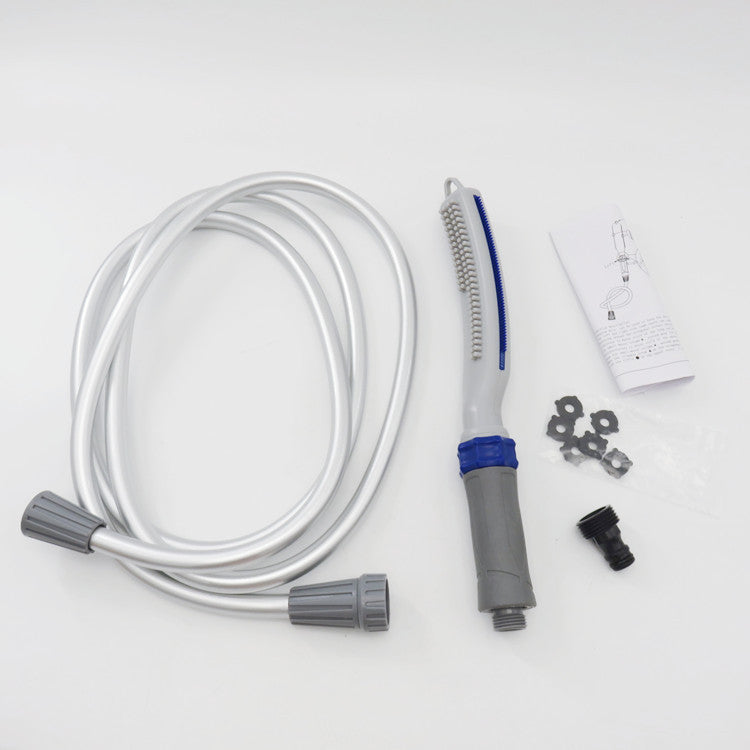 Pet Shower Bath Brush With Water Hose Cleaning Tool