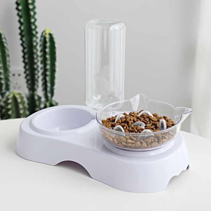 Transparent Plastic Pet Feeding And Drinking Bowl