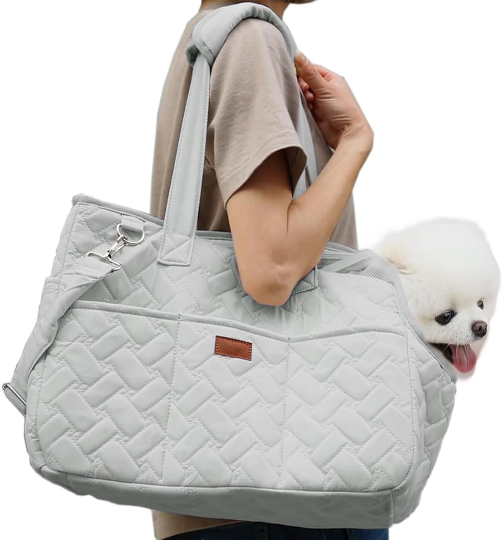 Breathable Mesh Multi Pocket Pet Carrier Tote Bag
