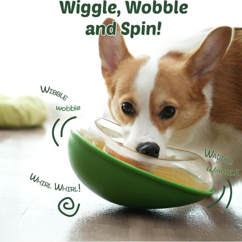 Anti-Tumble Avocado Shape Pet Feeding Bowl