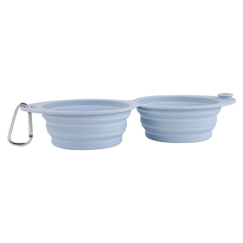 Foldable Silicone Portable Outdoor Pet Feeding Bowl