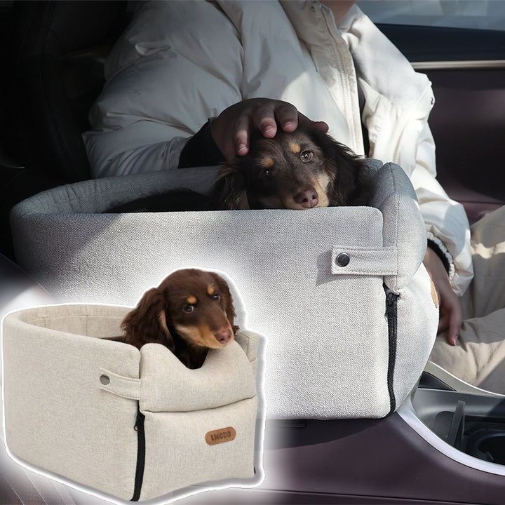 Portable Pet Car Seat Bed For Safe Travel Comfort