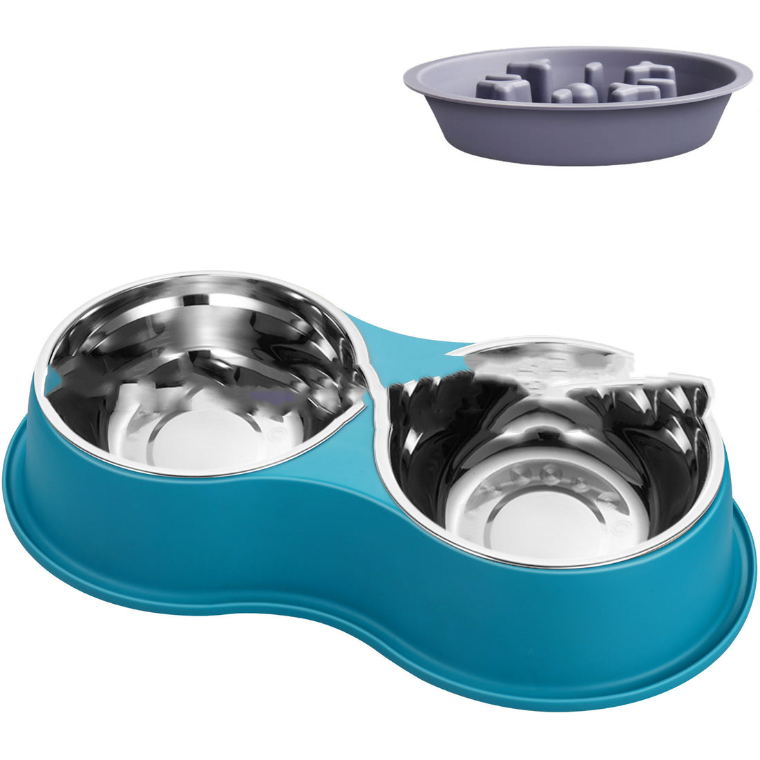 Removable Slow Feeding Pet Bowl For Controlled Eating