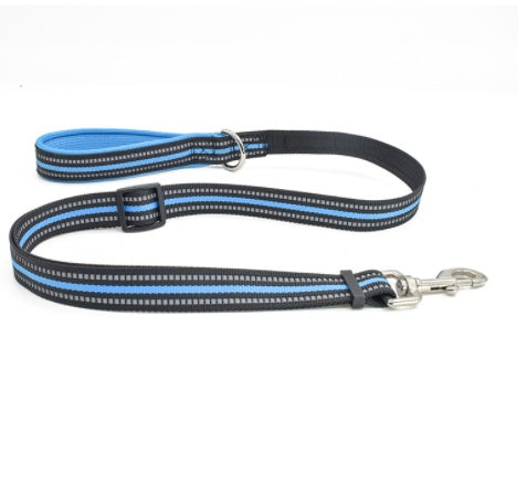 Nylon Retractable Assisted Pet Leash Adjustable Walking Lead
