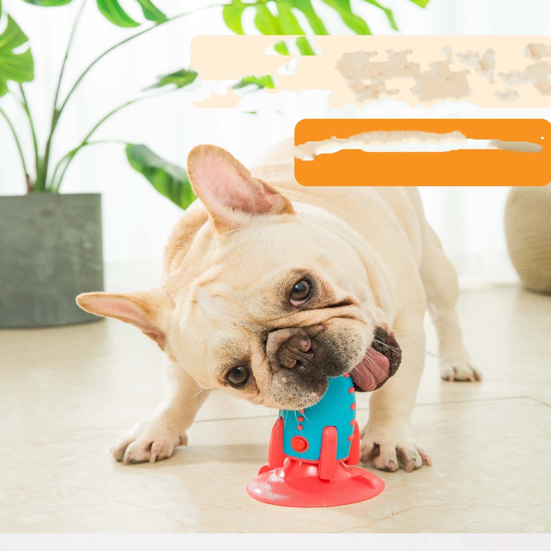 Rocket Shaped Treat Dispensing Bite Resistant Pet Toy