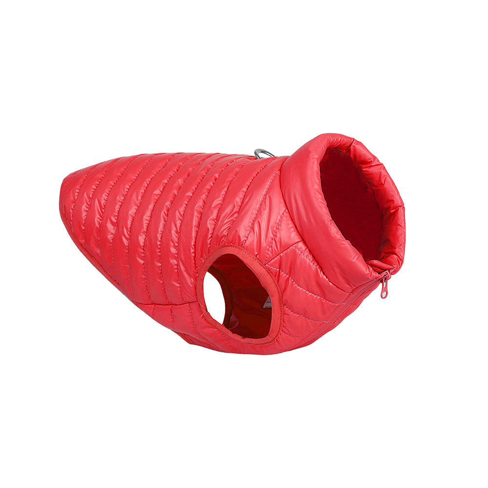 Autumn Winter Nylon Zipper Warm Pet Jacket