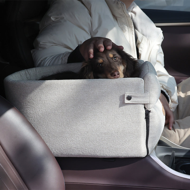 Portable Pet Car Seat Bed For Safe Travel Comfort