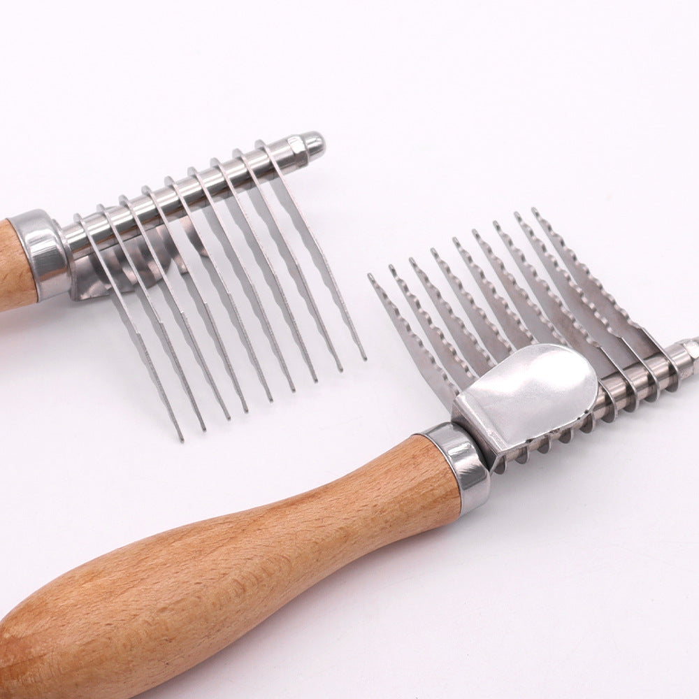 Pet Grooming Brush For Removing Knots And Loose Fur