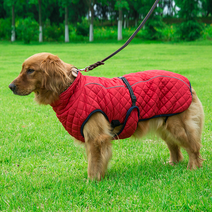 Adjustable Warm Cotton Pet Jacket Clothing