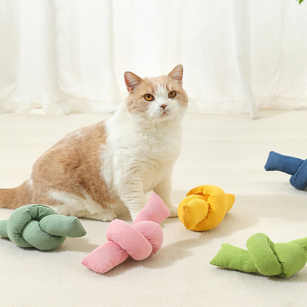 Interactive Cotton Rope Knot Tug And Chew Pet Toy