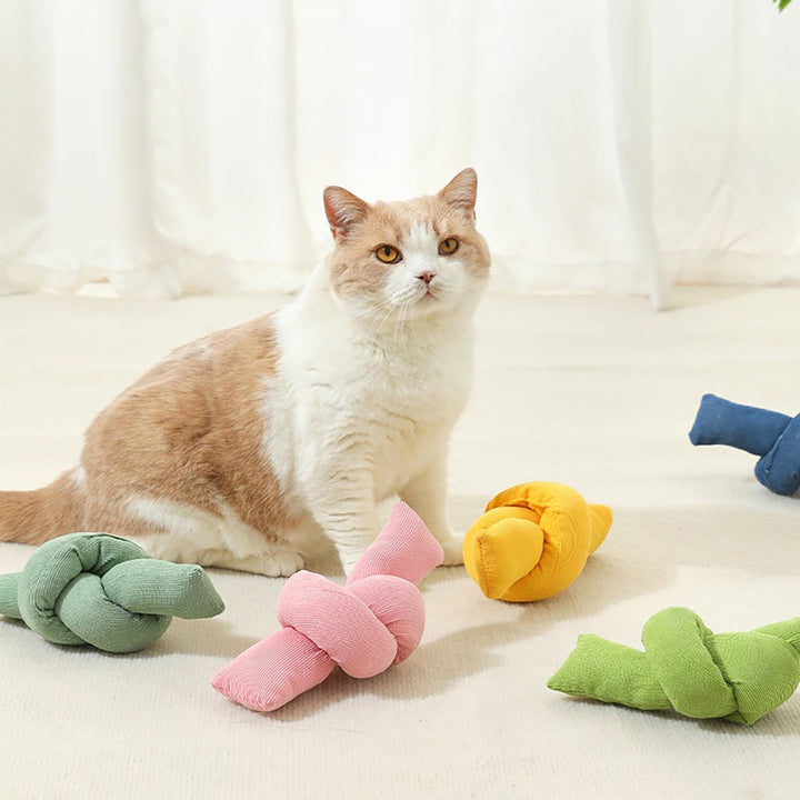 Interactive Cotton Rope Knot Tug And Chew Pet Toy