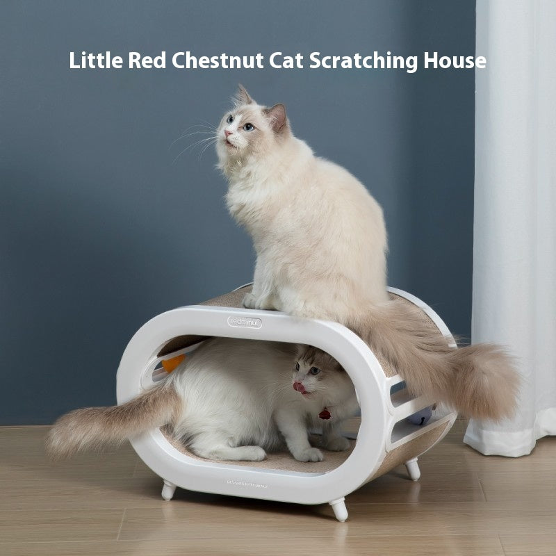 Pet Scratch Board Nest Villa Interactive Toy