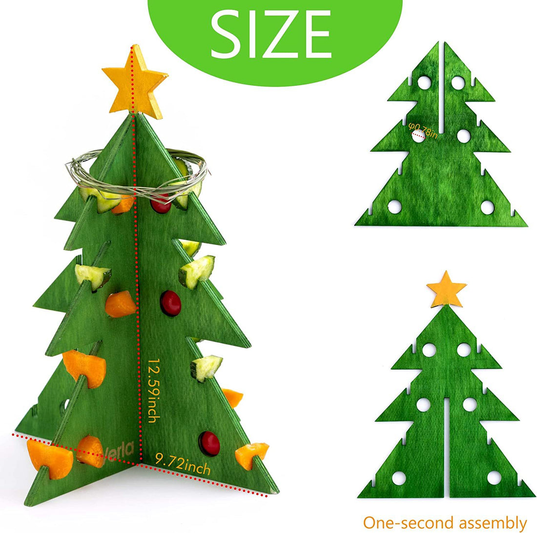 Christmas Wooden Small Animal Feeder Rack Toy