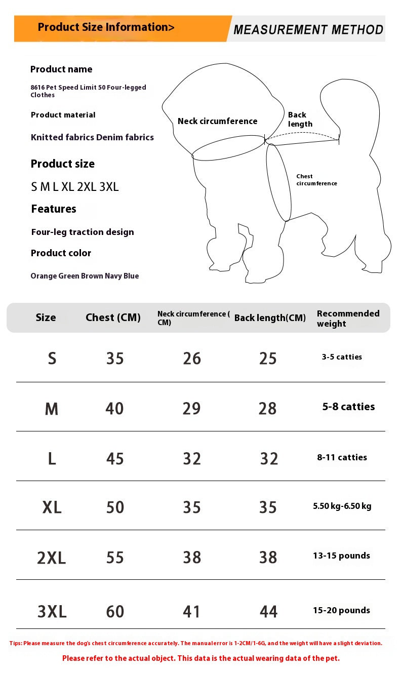 Four Legged Fashion Pet Sweater Clothing