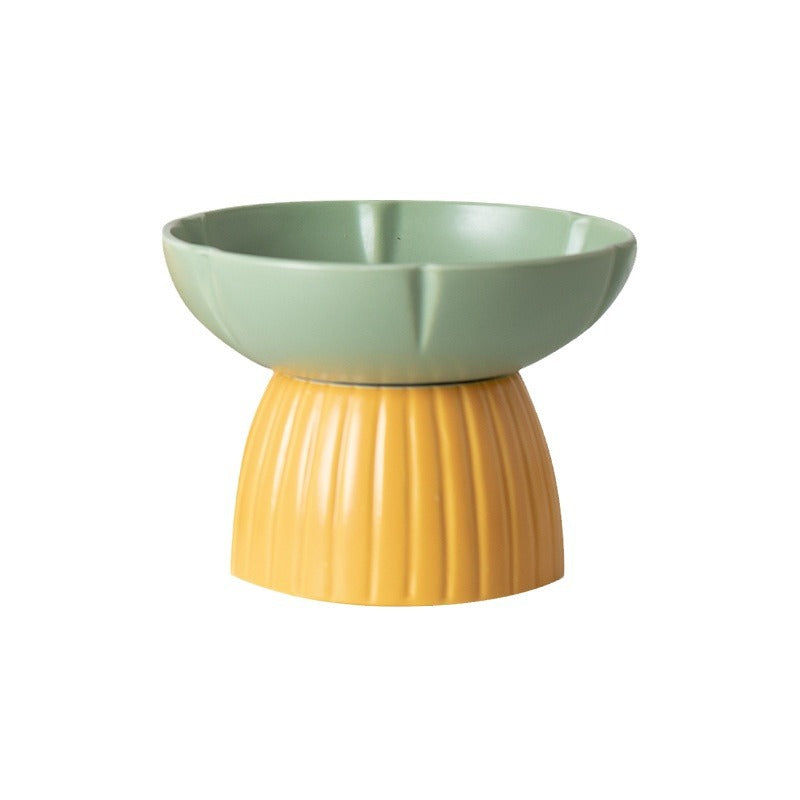 Candy Color Ceramic Pet Feeding Bowl Macaron Style