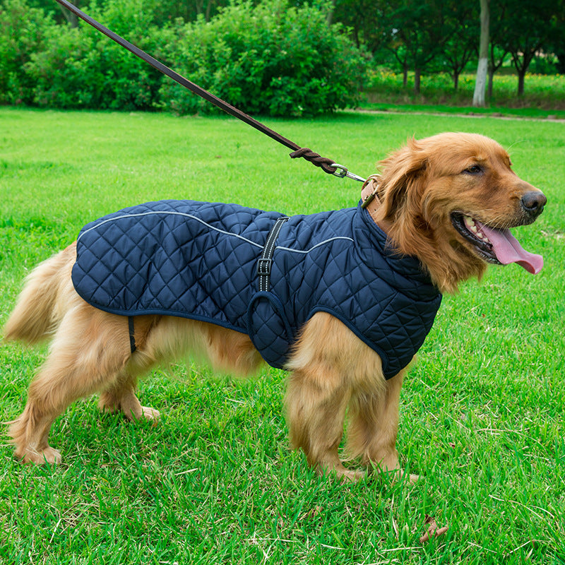 Adjustable Warm Cotton Pet Jacket Clothing