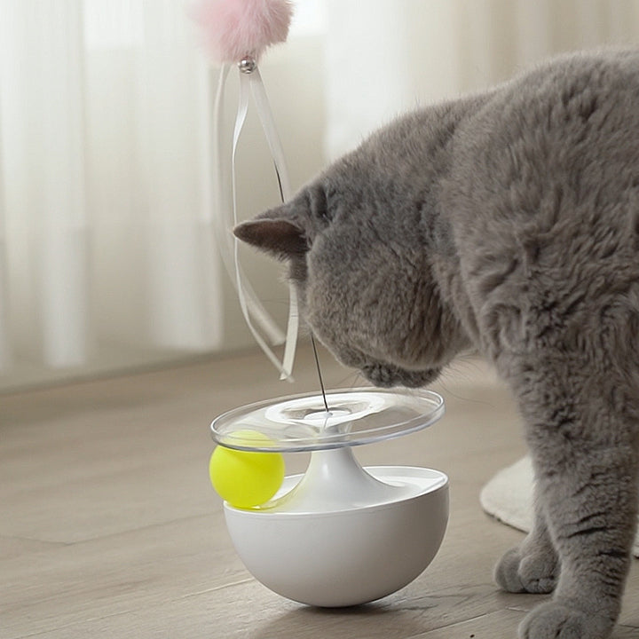 Interactive Self Balancing Funny Pet Tumbler Stick Toy