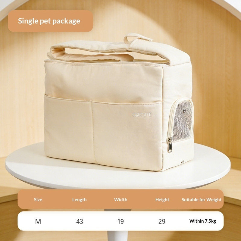 Portable Pet Carrier For Outdoor Travel Comfort