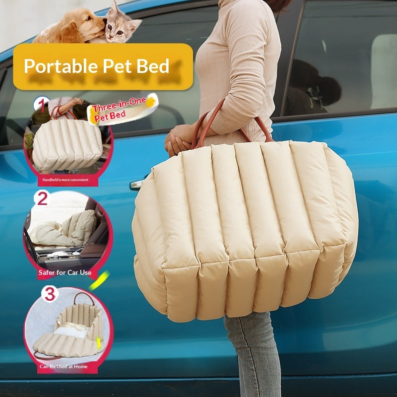 Portable Pet Carrier For Car Travel And Safety