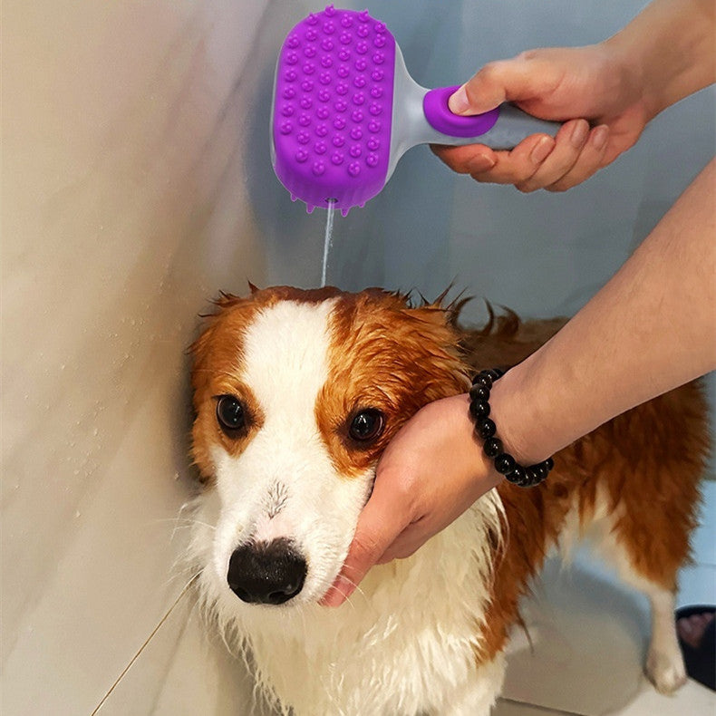 Pet Bath Brush For Hair Cleaning And Grooming Shower Use