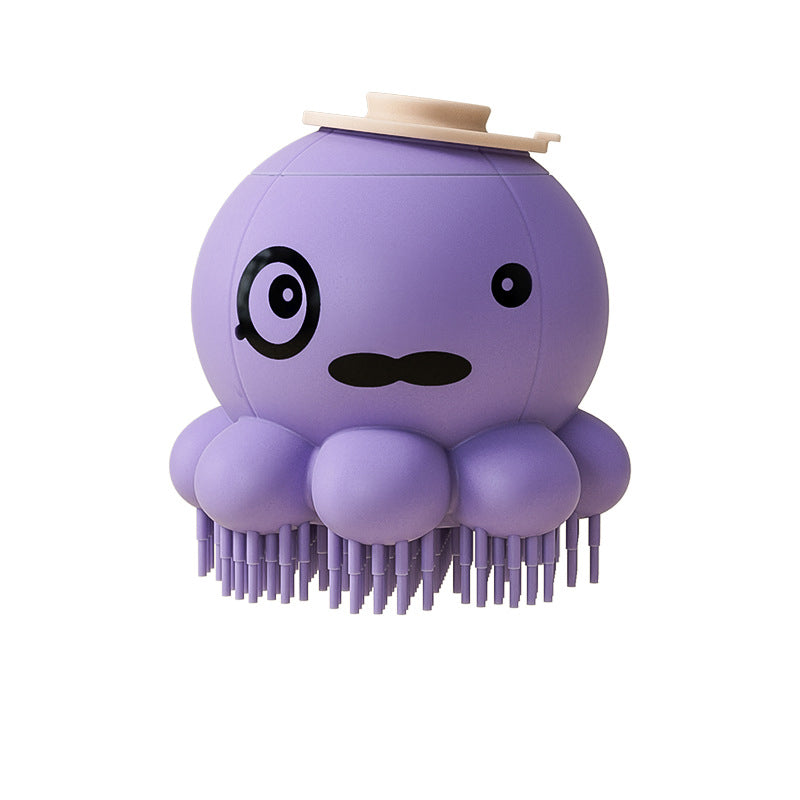 Pet Silicone Bath Massage Brush With Body Wash