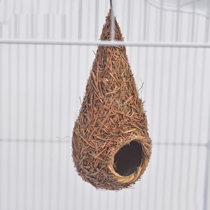 Outdoor Straw Bird Nest Cage